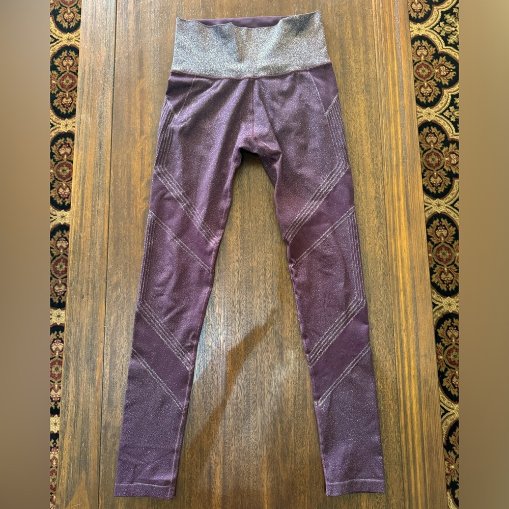 Athleta Twilight Tight 2.0 Seamless Leggings- Purple Sparkle
